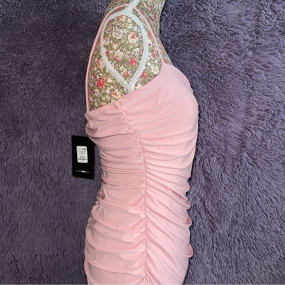 Fashion Nova V Neckline Ruched Sexy Dress - Picture 6 of 7
